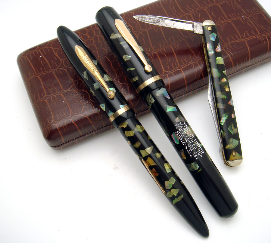 Sheaffer Fountain Pen And Matching Pocket Knife Auction